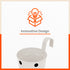 RUI Hanging Metal Pot Holders / Planters for Home / Balcony / Garden | White - Set of 5